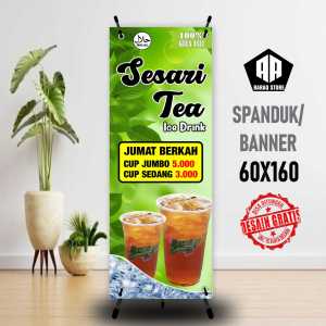 Spanduk Banner SESARI TEA JUMAT BERKAH UKURANDESAIN BISA REQUEST