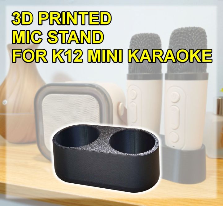 3D PRINTED MIC STAND FOR K12 MINI KARAOKE (MIC AND SPEAKER IS NOT INCLUDED)