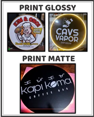 SINTRA BOARD SIGNAGE / LOGO with neon led light