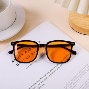 Stylespot⚡ Vintage Square Frame Sunglasses Elegan Cahaya Mewah Gaya Sunscreen Fashion Sunglasses