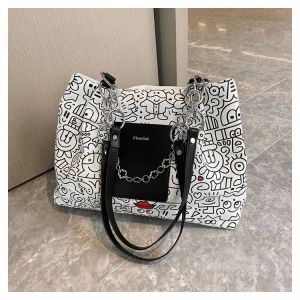 DBC96 Tas selempang kekinian korean fashion sytle terbaru dua varian hitam dan putih