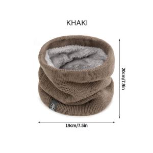 Women Men Thickened Neck Scarf Soft Knitted Neck Winter Warmer Neck Scarf Keep Warm Sport Scarf Face Mask Cold-proof Collar