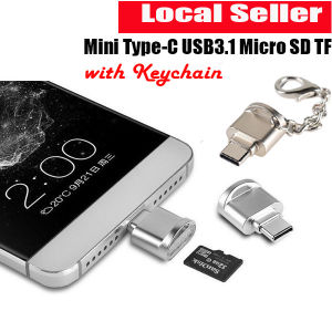Mini Type C USB 3.1 Portable Micro SD TF Memory Card Reader OTG Adapter