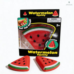 Sensory Fidget Squishy Toy Watermelon Cheese Soft Squeeze Anti‑Anxiety Toy Creative Desktop Decor Kids Holiday Gift