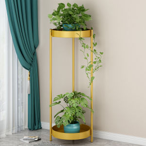 Loogu 2 Layers Metal Plant Stand: Display & Garden Solutions