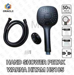 SHOWER MANDI / HAND SHOWER PETAK BLACK / HAND SHOWER PETAK HS185