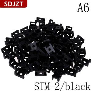 [COD] SDJZT 100pcs สายพลาสติกซิปผูกสกรูยึดยึดฐานยึด