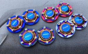 ฝาครอบดุมล้อ Rave จํานวน 1 คู่ อลูมิเนียมไดร์ไทเท แบบตบขนาด105-106 mm มีบริการเก็บเงินปลายทางค่ะ