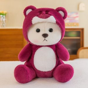 White Bear Cosplay Stitch Lotso Kuromi Hoodie Plush Toy Teddy Bear Plushie Plush Doll Toys Soft Stuffed Toys 白熊史迪奇库洛米