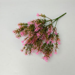 Aksesoris Rumput Daun Liar Cabang 5 Hiasan Dekorasi /Baby Breath Pikok Gypsophilia artificial Ruangan Buatan Artificial Plastik Import Premium