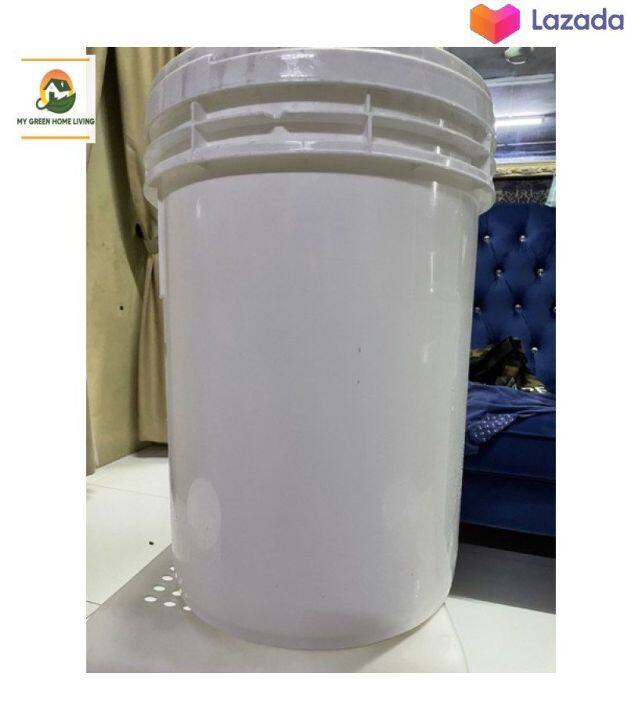 Baldi 30 Liter Bertangkai Bertutup Tebal Clear Plastic Bucket With Handle And Thick Cover 7096