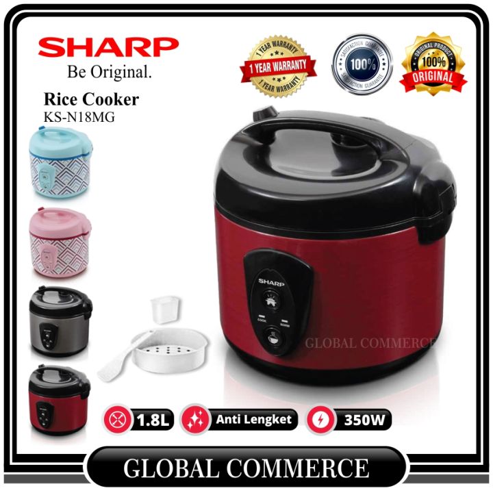 Rice Cooker Sharp KSN18MG Penanak Nasi Kapasitas 1.8 Liter KSN18MG / KSN18MG / KSN18 Lazada