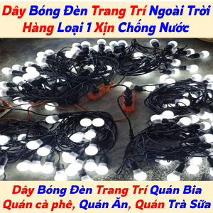 Dây Bóng Đèn Trang Trí Ngoài TrờiTrang Trí Quán Bia Quán Cà Phê Quán Ăn Trà Tranh Trà Sữa Dây Đui Đèn Trống Nước
