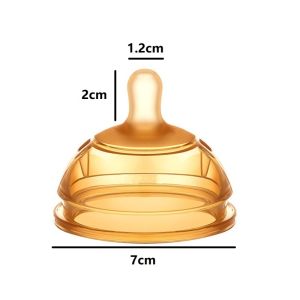 Baby Silicone Nipple 7cm Wide Neck Comotomo Bottle Nipple  Soft  Replacement infant newborn feeding Nipple