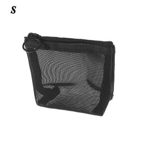 INK6755 For Women Transparent Travel Organizer Zipper Wash Pouch Mesh Package Bathing Bags Makeup Bags Cosmetic Pouch Storage Bags