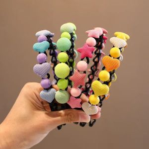 Băng đô bờm tóc trái tim cho bé cài tóc hình trái tim dễ thương cho bé