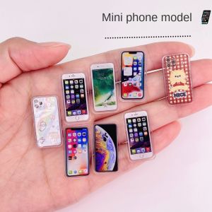 DEQIX Miniature 1:12 Miniature Phone 1:12 BJD Phone Doll House Miniature Things Cute Decoration Dollhouse Mobile Phone Model Dollhouse Accessories