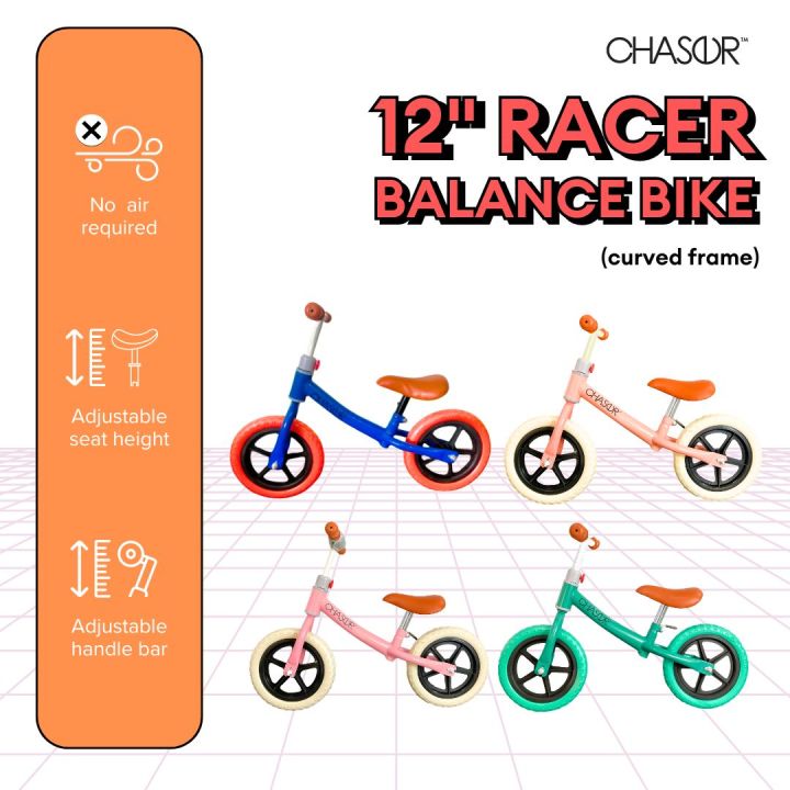 Chaser Racer Balance Bike 12 Straight and Curve Frame Balance Bike EJK 07 Collections Lazada PH