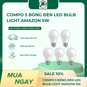 COMPO 5 Bóng Đèn LED Bulb Light AMAZON 5W - E27 - Ánh sáng trắng