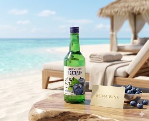 Rượu Soju Hàn Quốc Nami Blueberry (vị việt quất) 360ml chính hãng
