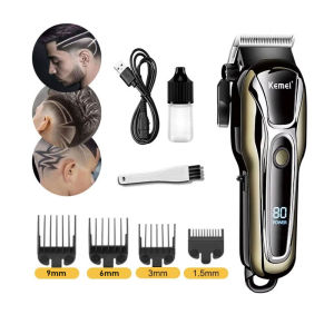 Alat Cukur Rambut Tanpa Kabel Kemei KM pg1990A Hair Clipper Power Elektrik