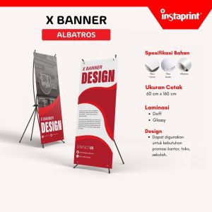 X Banner promosi kantortoko