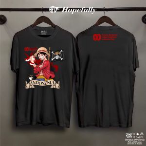 Tshirt Kaos INDONESIA ONE PIECE Dirgahayu indonesia 80th 100% Catton / kaos indonesia 80th terbaru 2025 terbaru termurah