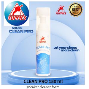Yuppies Clean Pro Sneaker Cleaner Foam with Brush 150 ml | kasut cleaning foam [ ready stock + fast delivery ]