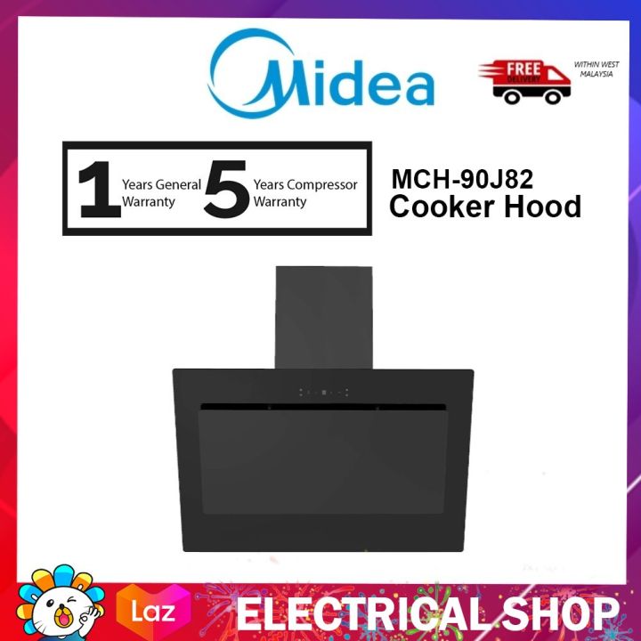{FREE SHIPPING} Midea 1400m3/hr Cooker Hood MCH-90J82 with Gesture ...