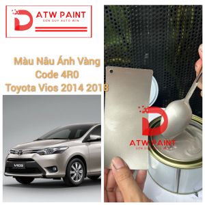 Màu nâu ánh vàng 4R0 Toyota Vios 2014 2018 - Sơn auto lacquer 1k - Lon 500g
