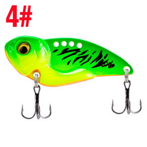 เหยื่อตกปลาสปินเนอร์แบบช้อนหมุน7G/10G/12G/15G/20G ล่อ VIB โลหะหลากสีพร้อมตะขอแหลมคู่เหยื่อแข็งอุปกรณ์ตกปลาแบบจิ๊กจม