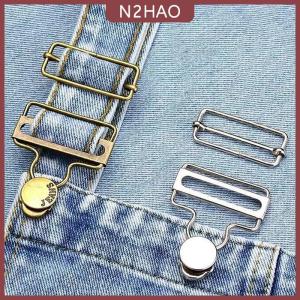 N2HAO Dungaree Chốt Kẹp Nẹp Khóa Với Quần Jean Nút Thiết Lập Cho Denim Áo Khoác Tự Làm Trang Phục May Nguồn Cung Cấp