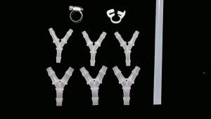 LZD Y Type Tee Reducing Tee Joint Pagoda-Shape Connector Water Distributor Hose Rubber Hose Connector Pagoda Plastic