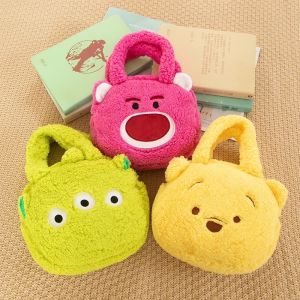 Kawaii Plush Sanrio Bag Anime Cinnamoroll Kuromi Plushies Backpack My Melody Handbag Cosmetic Bag Cartoon Storage Bags Girl Birthday Gifts Toy