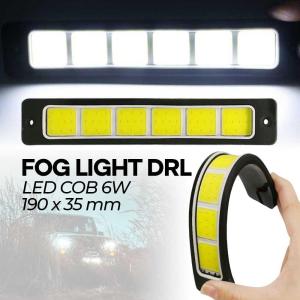 12V 190 MM LAMPU FOGLAMP MOBIL LED COB DRL WATERPROOF LAMPU KABUT