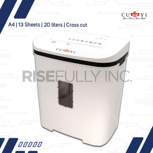 Risefully 20 Liters CUYI Automatic Paper Shredder Machine A4 Size Heavy Duty Shredder