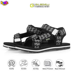 Gvl Geovelli G2510 Zavios | Sandal Gunung Anak Laki Laki Perempuan Tali Belakang Sandal Geovelli
