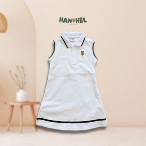 Polo Dress anak perempuan kaos kerah dress cewek tanpa lengan 2 - 10 tahun Model NANA by HANHEL