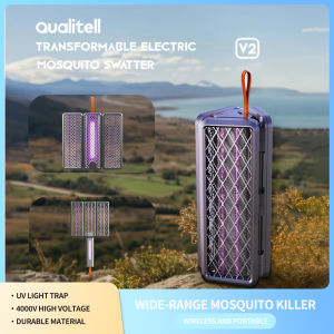 ไม้ตียุง ไม้ช็อตยุงไฟฟ้า 2in1 ตียุงไฟฟ้า ที่ดักยุงไม้ตียุงไฟฟ้า โคมไฟดักยุง LED โคมไฟยุง พร้อมไฟดักยุงแสงสีม่วง