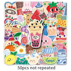 50PCS INS Style Retro Art Oil Painting Style Cartoon Sticker Decoration Laptop Mobile Phone Car Waterproof Sticker