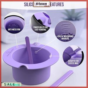 Follow Get New[Bloom Z] 400ml Wax Warmer Thickening Heat-resisting Silicone Bowl Hair Removal Waxing Pot