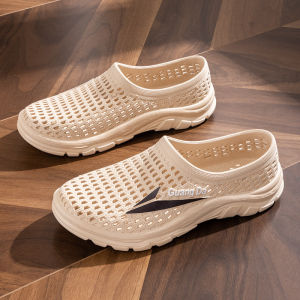 Free Shipping New Baotou MenS Perforated Summer 2026 Waterproof Non-Slip Thick-Soled Sports Running Casual Breathable Sandals