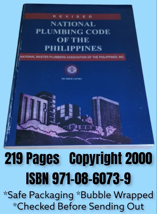 National Plumbing Code Of The Philippines Lazada Ph