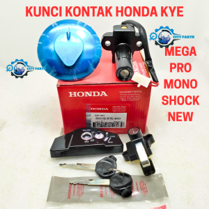 KUNCI KONTAK SET HONDA KYE MEGA PRO MONOSHOCK NEW + TUTUP TANGKI KUALITAS ORI KONCI KONTAK 1 SET