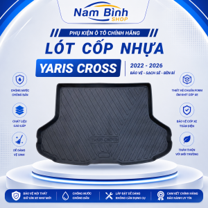 Lót Cốp Nhựa Toyota Yaris Cross 2023-2026 Bản Xăng | Khay Lót Cốp Nhựa Dẻo Chống Nước Chống Trầy Chuẩn Form Cốp Xe