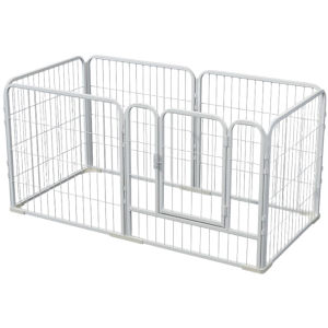【New Arrival】 6 Panels Heavy Duty Dog Puppy Playpen Foldable Heavy Duty Dog Cage Heavy Duty Dog Exercise Fence for Cat Puppy Rabbits