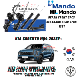 KIA SORENTO MQ4 2023Y~ FRONT / REAR 100% (KOREA BRAND IMPORTED) MANDO SHOCK ABSORBER