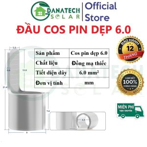 Đầu cos dây điện | Đầu cos mỏ vịt trần | Cos pin dẹp đặc trần C45 bấm nối dây điện