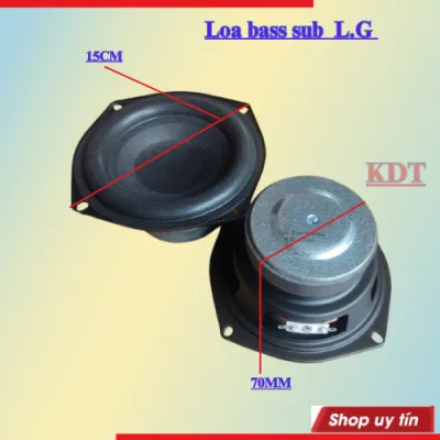 Loa bass sub LG gân béo đường kính ngang 13.5cm công suất 100w lắp loa ô tô mạch 12v 24v