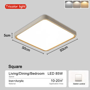 Chandelier Ceiling Light Modern Tri Color Ceiling Lamp LED 85W Living Bedroom Kitchen Aisle Light Super Bright ALINLT